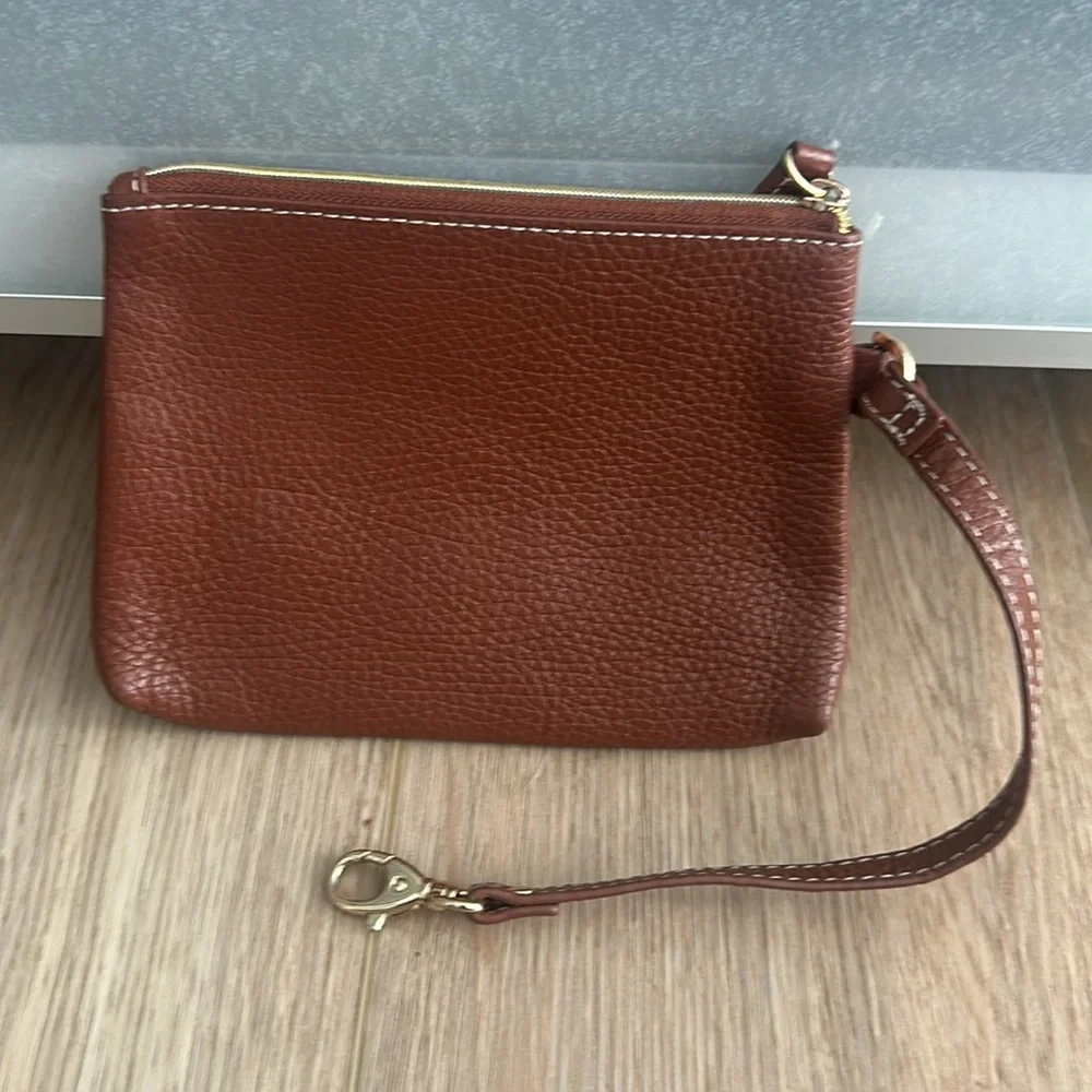J. McLaughlin Pebble Leather Wristlet